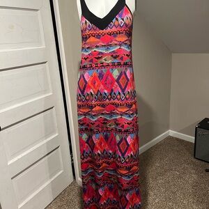 Vibrant Multicolor Maxi Dress